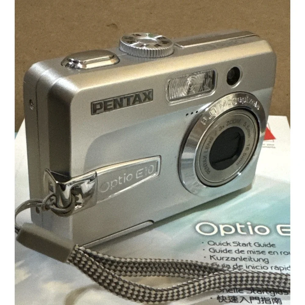 Pentax Optio E10 Compact Digital Camera 6.0MP Silver | Works Great!